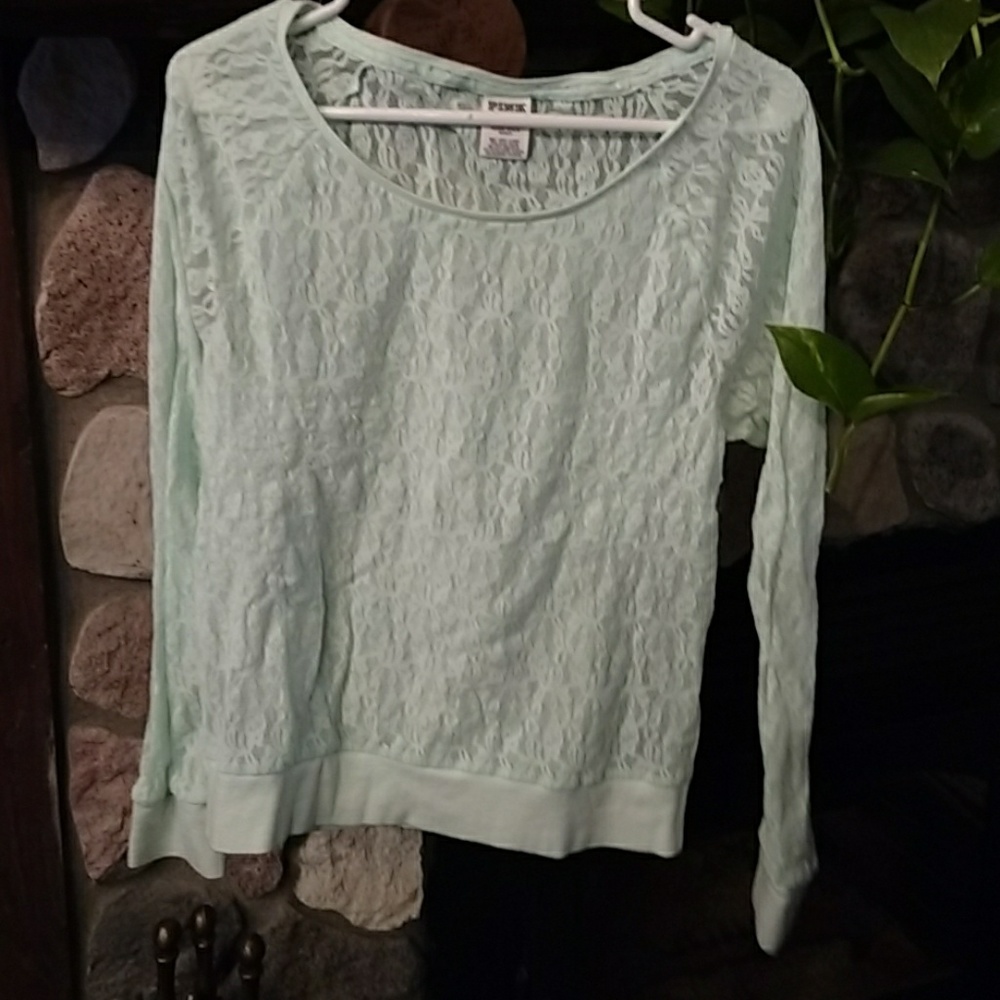 Pink! Lacy top